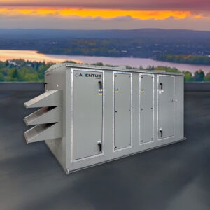 Semi-custom ERV unit with modular heat exchanger and controls